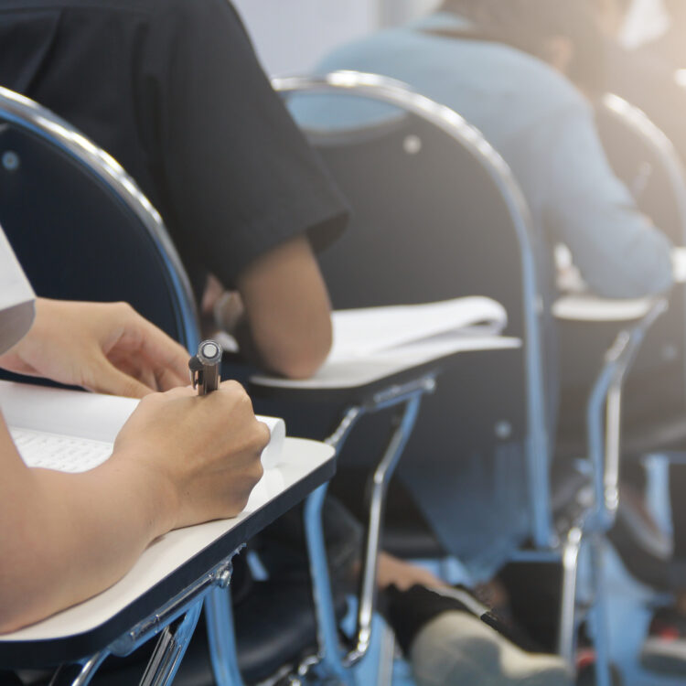 Hands,University,Student,Holding,Pen,Writing,/calculator,Doing,Examination,/